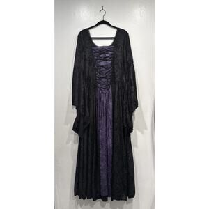 Legends By Jojo Bejano Whimsigoth Gothic Princess Dress Black Purple Velvet 2X